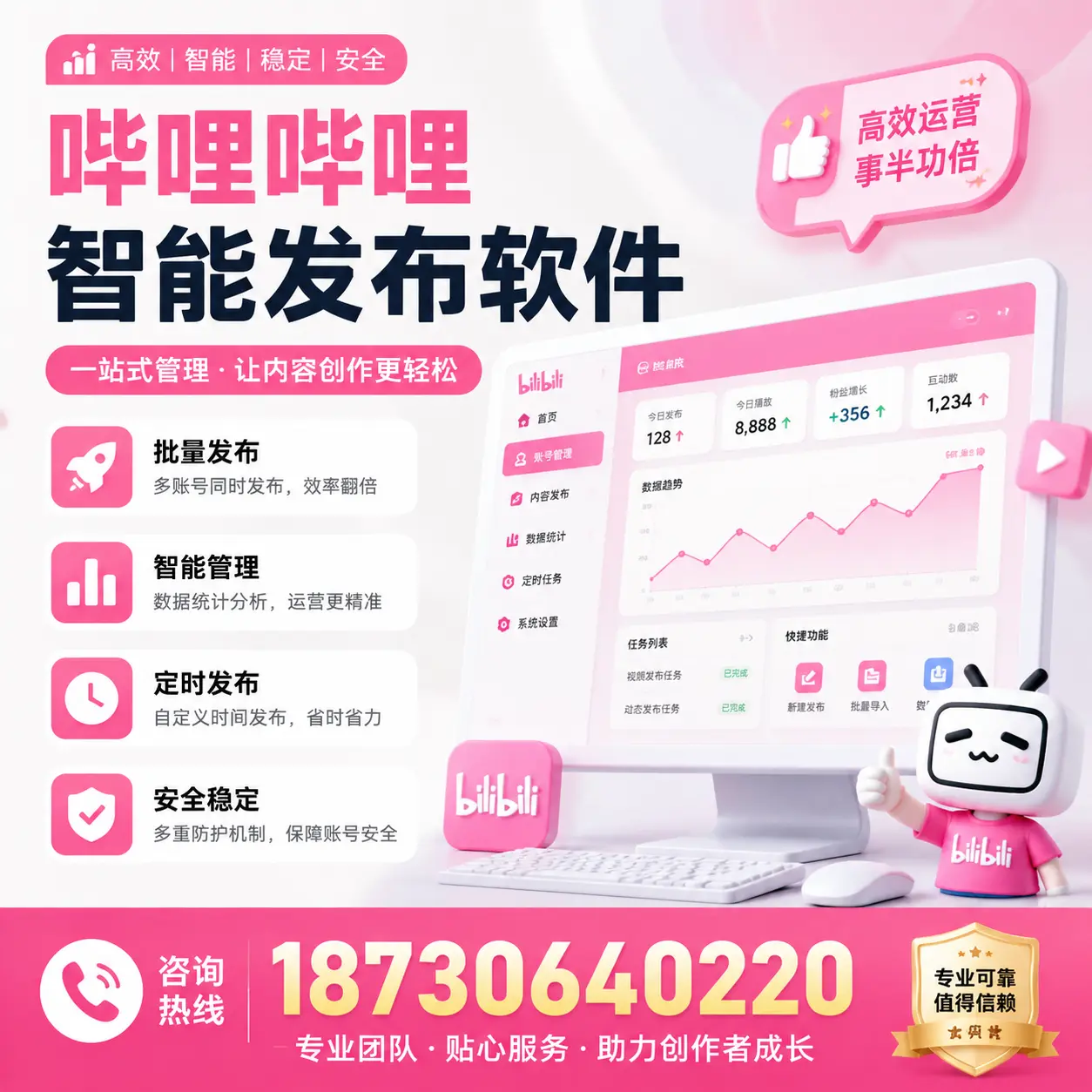 如何评估哔哩哔哩智能发布软件的ROI？辽源 企业必读